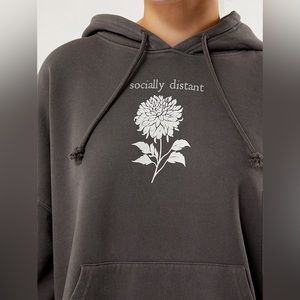 Grey Socially Distant Hoodie